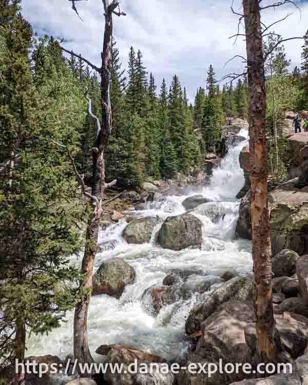 Cachoeira no Parque Nacional das Montanhas Rochosas, Colorado