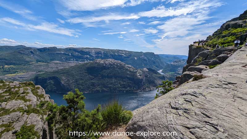 trecho final da trilha para Preikestolen, Pedra do Púlpito, Pulpit Rock