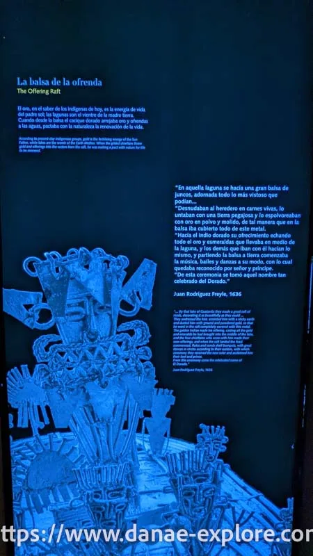 Balsa Muisca de las Ofrendas, Museo del Oro, Bogota