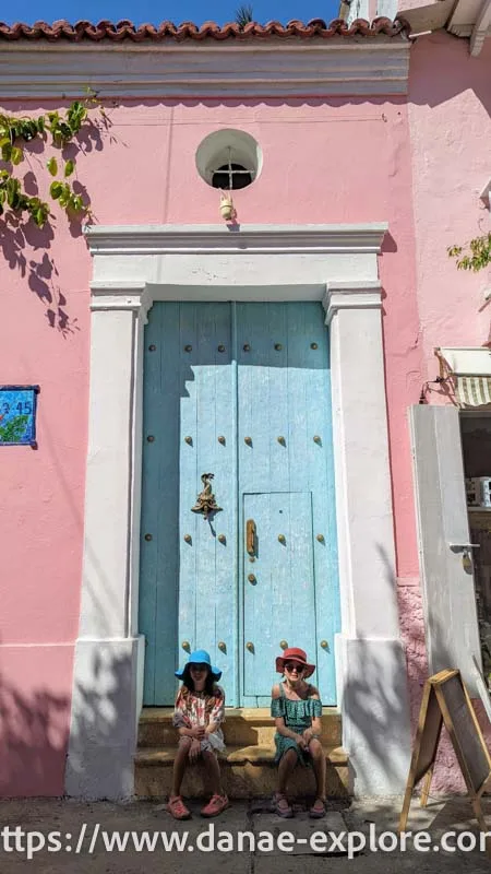 Door in the ancient city of Cartagena de Indias, Colombia