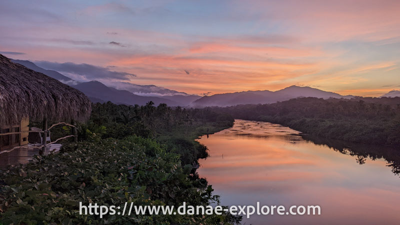 por-do-sol no Parque Nacional Tayrona, Colômbia