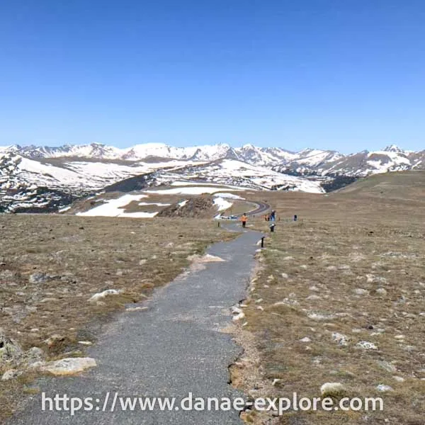 Rocky Mountain National Park - trails in the Trail Ridge Road region