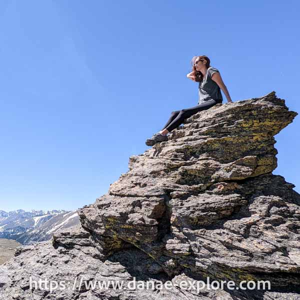 Rocky Mountain National Park - para em mirante para foto em trilha Mushromm Rocks, Tundra Communities, na região de  Trail Ridge Road