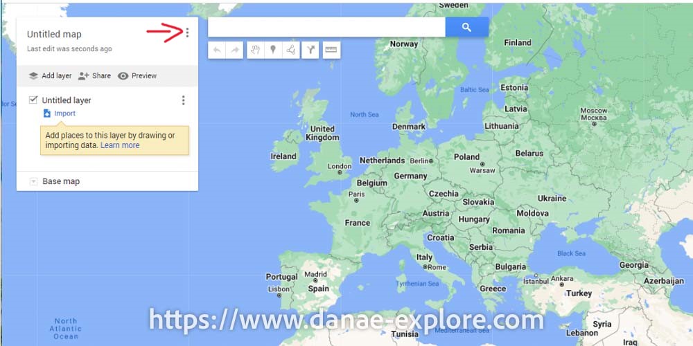 como criar um mapa no Google My Maps para planejar uma viagem