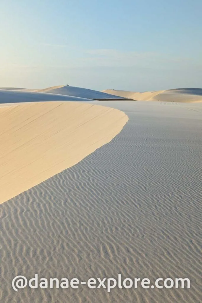 dunas em Lençóis Maranhenses, próximas a Barreirinhas