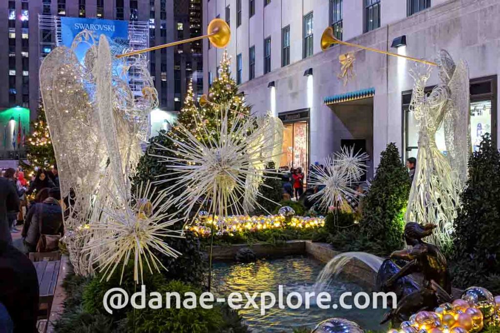 decoração de Natal em Nova Iorque, no Rockefeller Center