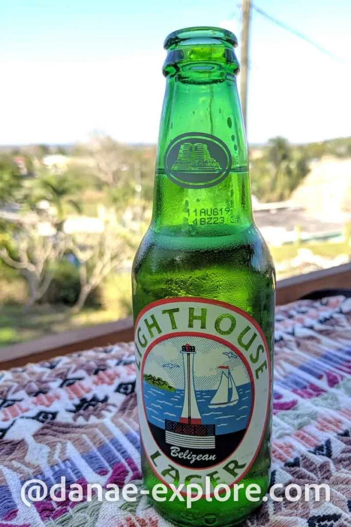 Belizean Beer: Lighthouse, pictured in the forests of Belize