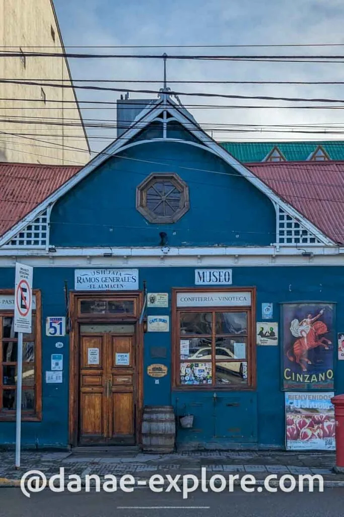 Facade of the Almacen Ramos Generales restaurant, in Ushuaia